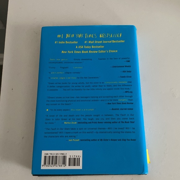 Hard back of John Green’s “A fault in Our Stars” - Picture 2 of 3